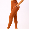 Legging Cós Alto Com Bolso Mel— Authentic Girl
