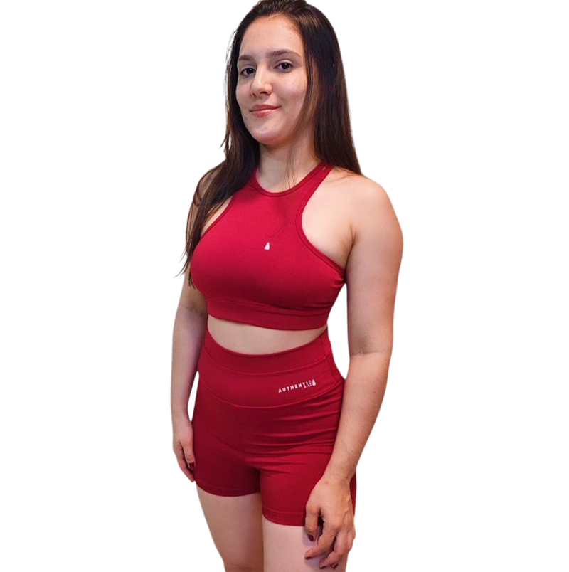 Conjunto Short Feminino Ju Vermelho - Authentic Girl
