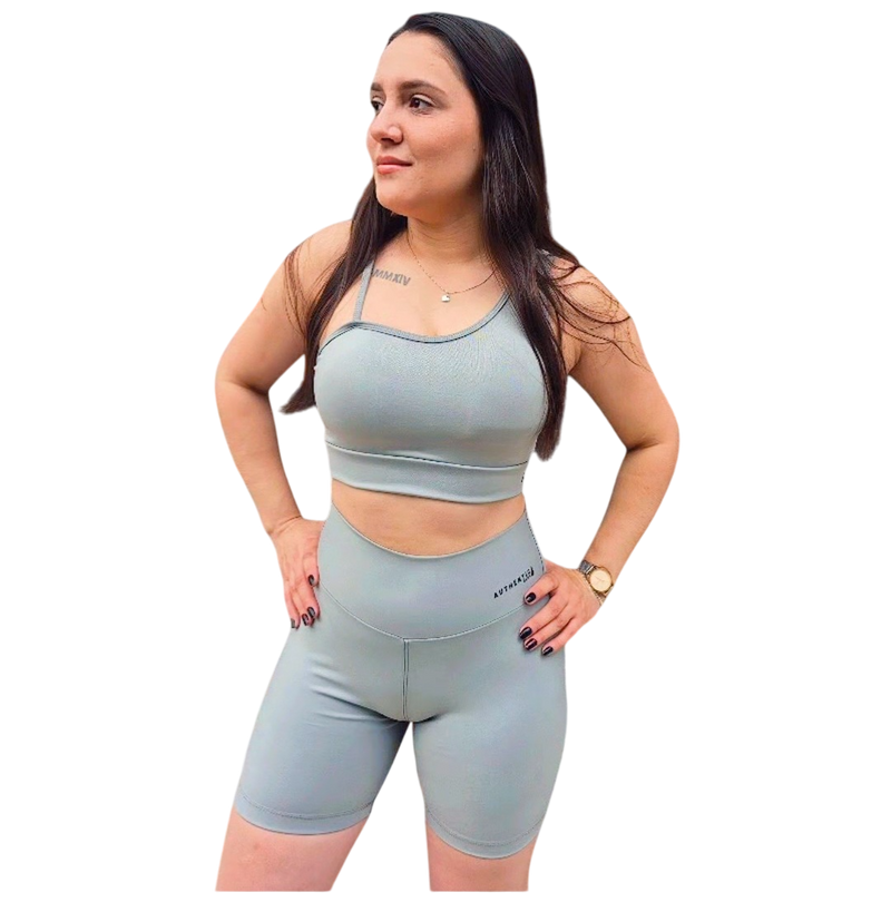 Conjunto Short Verano Cinza Platina – Authentic Girl