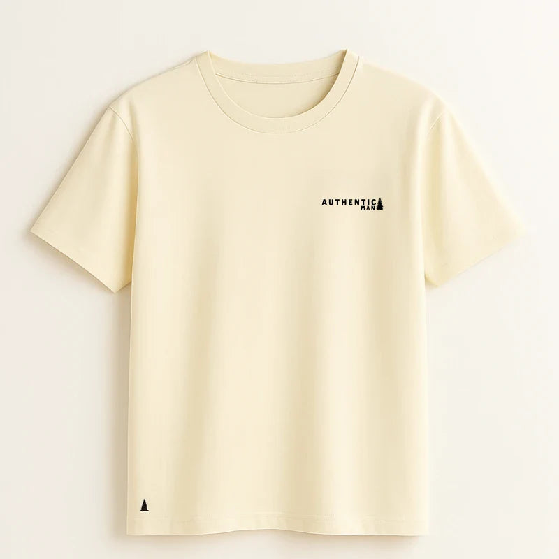 Camiseta Authentic Man Off White
