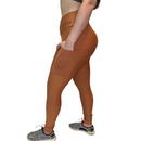 Legging Cós Alto Com Bolso Mel— Authentic Girl